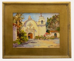 Vivian Cornwall - 1945 Oil, Carmel Mission