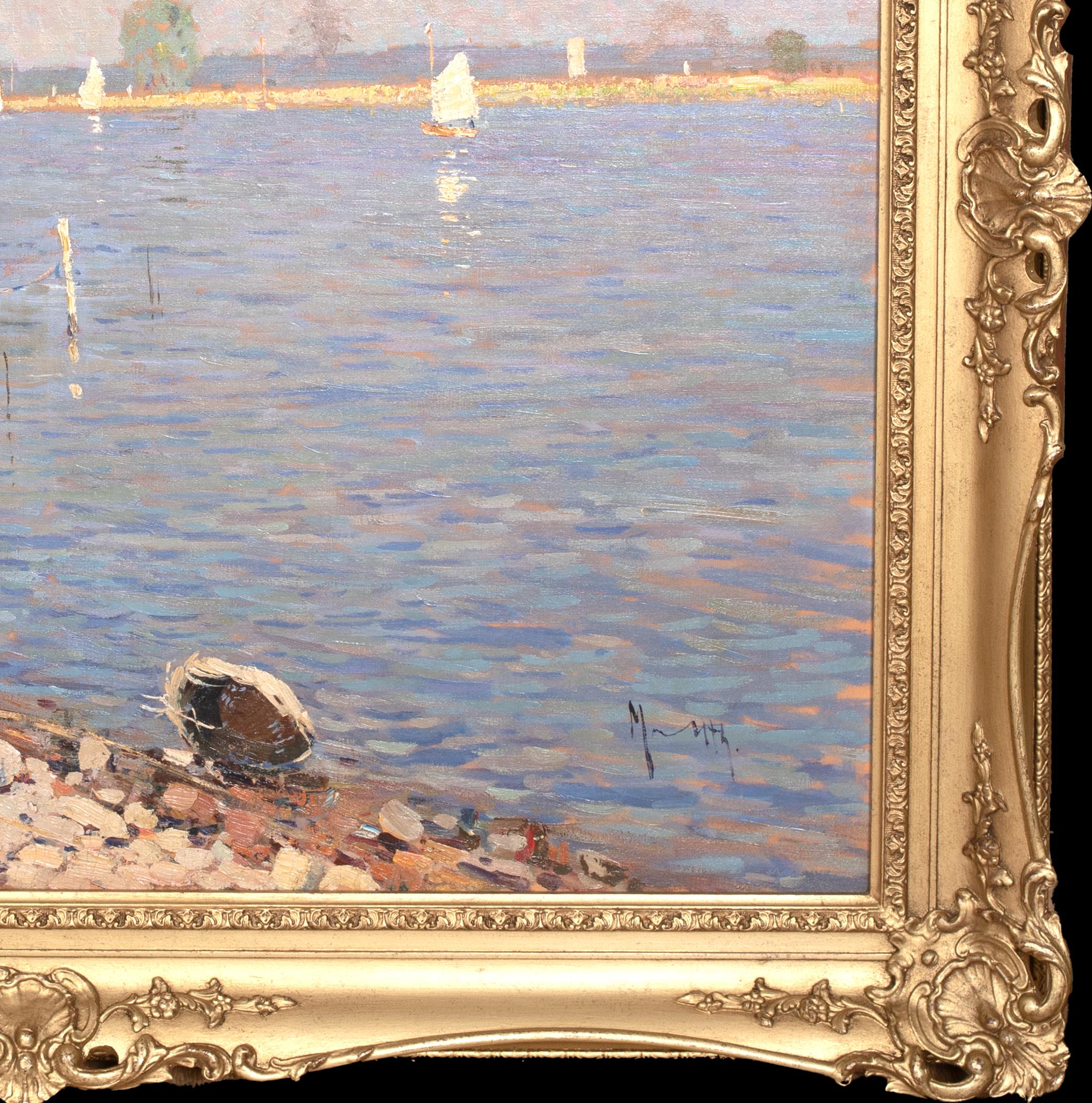 Voiliers à Argenteuil, Siglo XIX

círculo de Gustave CAILLEBOTTE (1848-1894) - firmado indistintamente

Gran vista impresionista francesa del siglo XIX de veleros en Argenteuil, óleo sobre lienzo firmado indistintamente. Excelente calidad y estado