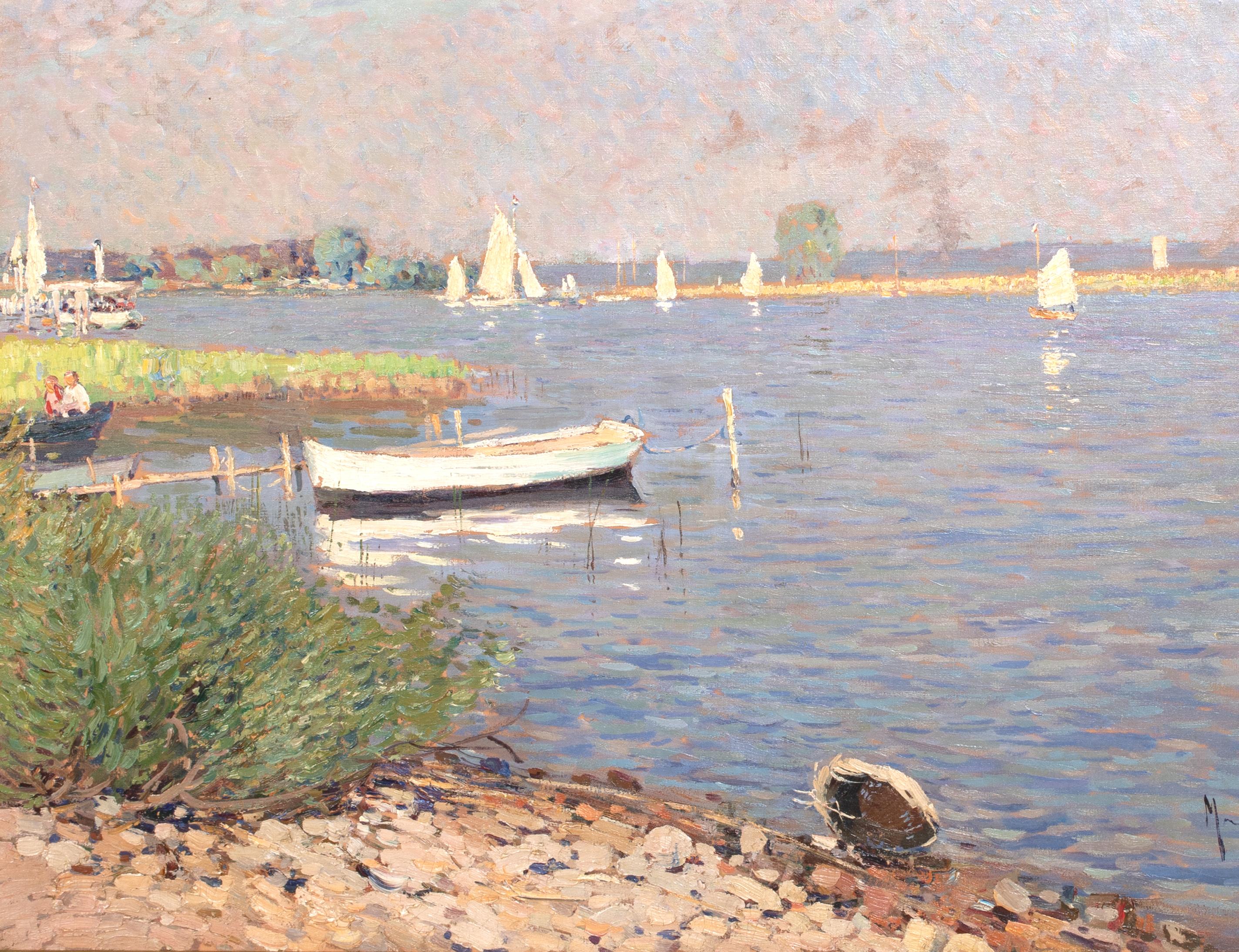 Voiliers à Argenteuil, Siglo XIX  Círculo de Gustave CAILLEBOTTE (1848-1894) 1