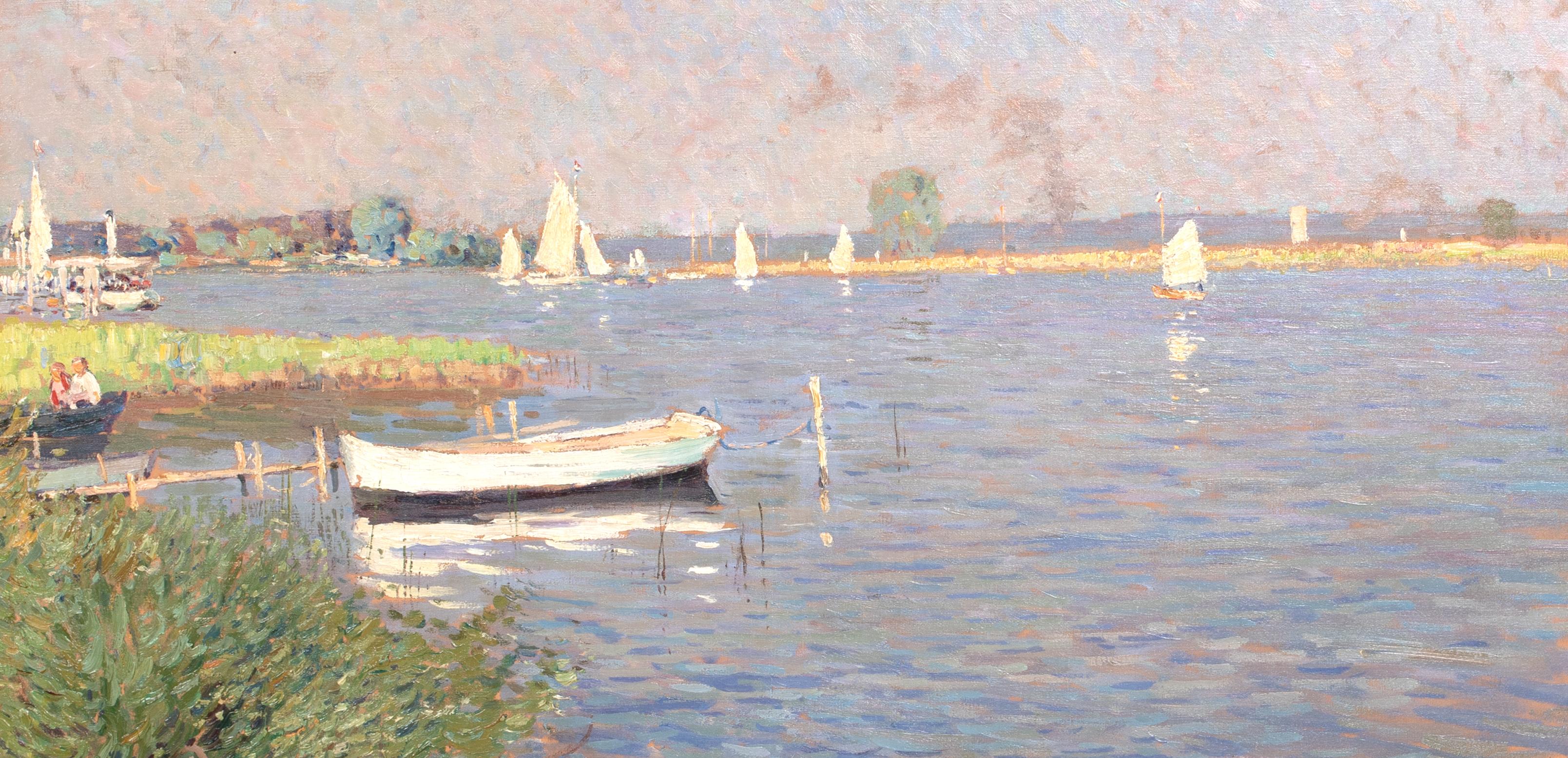 Voiliers à Argenteuil, Siglo XIX  Círculo de Gustave CAILLEBOTTE (1848-1894) 2