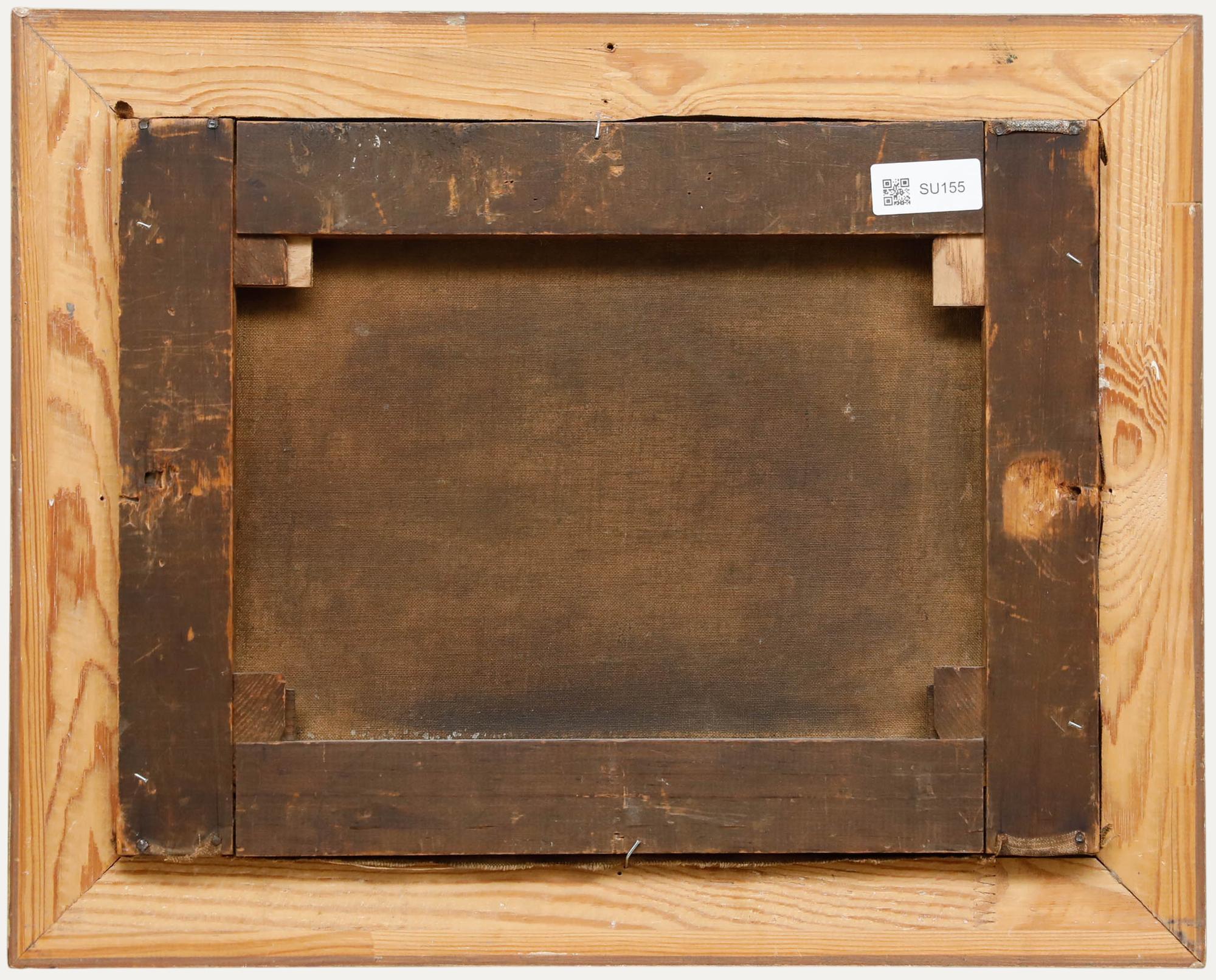 W. Göllner - Huile du XIXe siècle, Traversée du lac - Marron Landscape Painting par Unknown