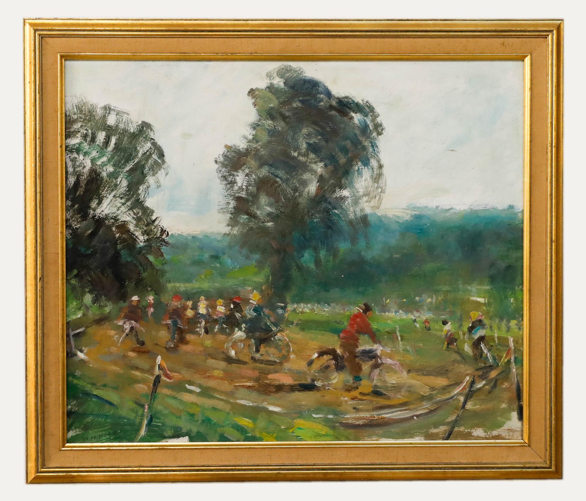 W. H. Ford  Ölgemälde des 20. Jahrhunderts, The Scramble