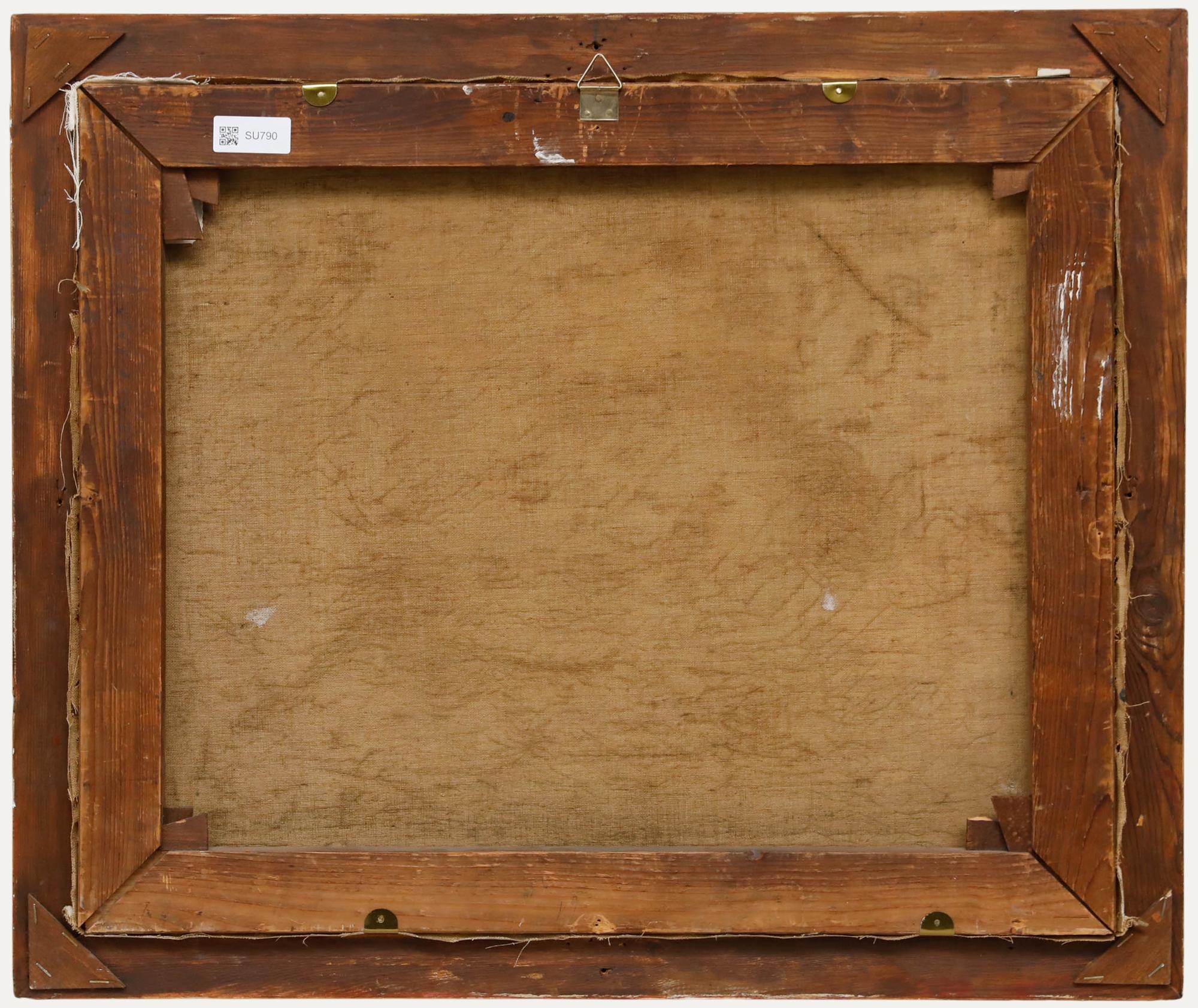 W. Koniger - Gerahmtes Öl von 1912, Bei Vollmond (Schwarz), Landscape Painting, von Unknown