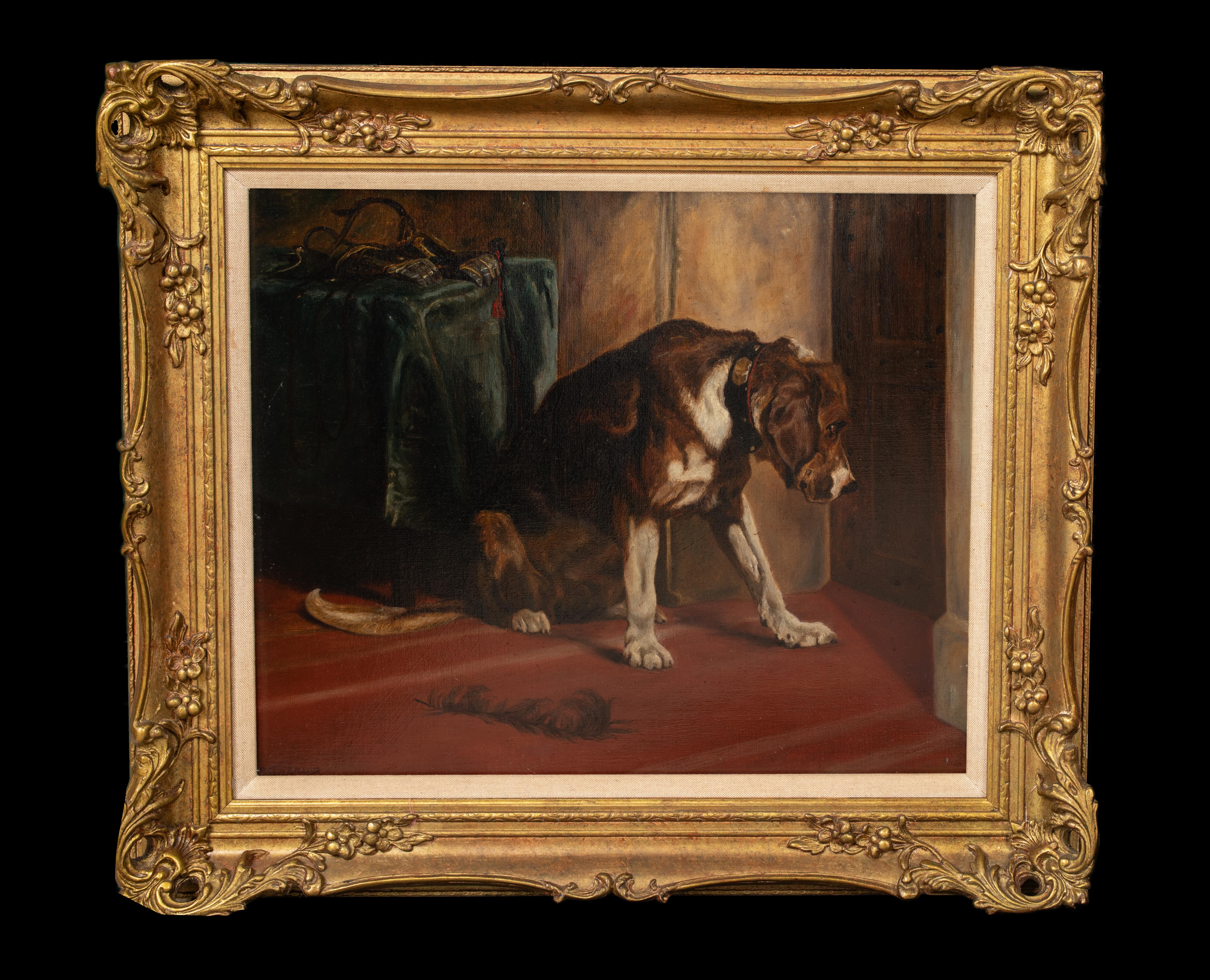 Esperando al maestro, siglo XIX  After Edwin Henry Landseer (1802-1873) - Painting de Unknown