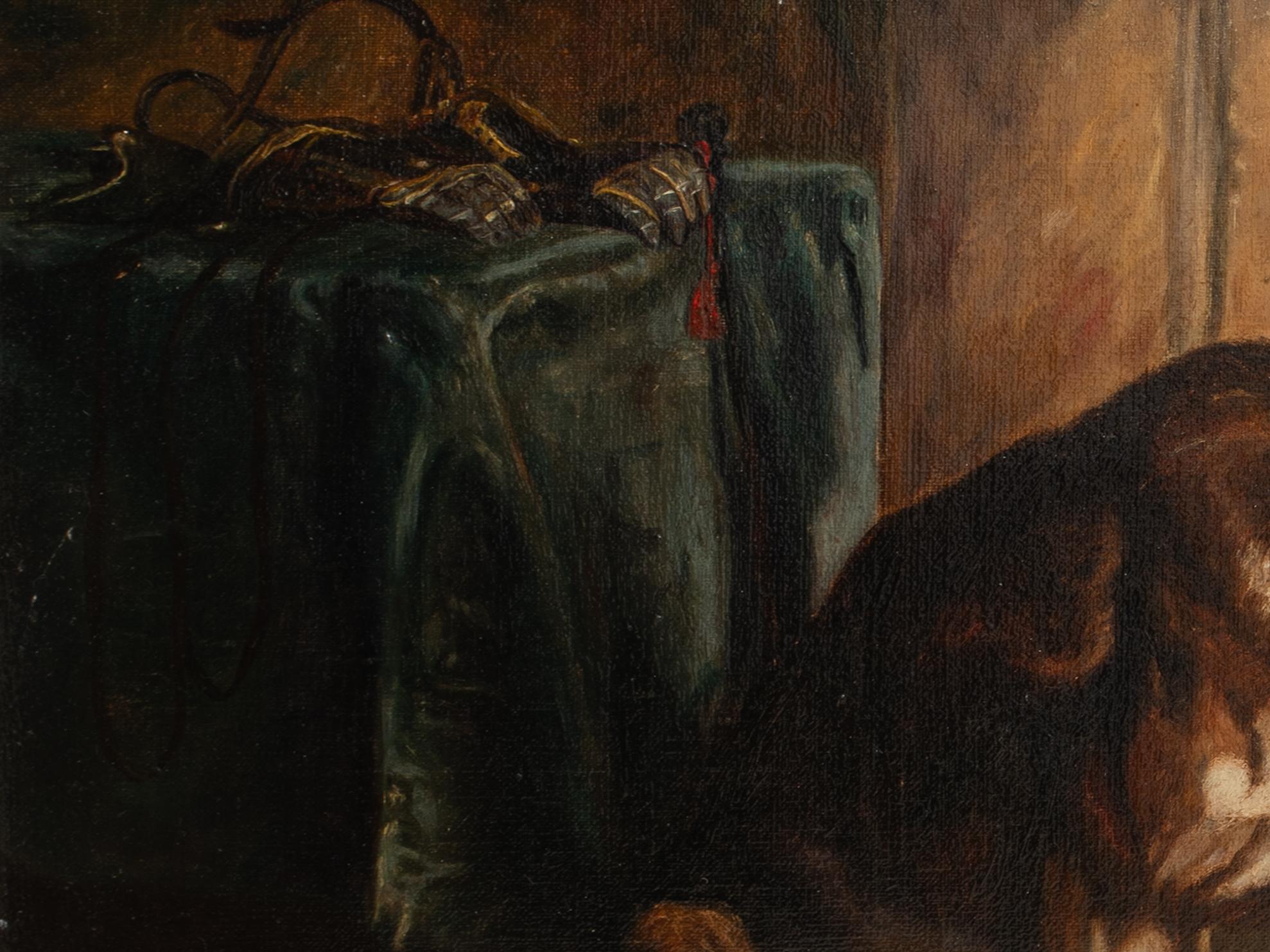 Esperando al maestro, siglo XIX  After Edwin Henry Landseer (1802-1873) 3