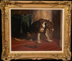 Esperando al maestro, siglo XIX  After Edwin Henry Landseer (1802-1873)