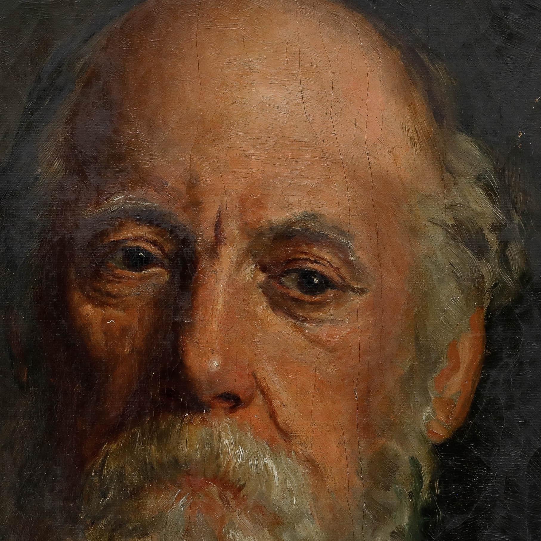 Walter Savage Cooper (1861-1943) - Olio dei primi del Novecento, Il Vecchio in vendita 1