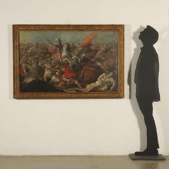 War Scene Oil Painting 18th Century