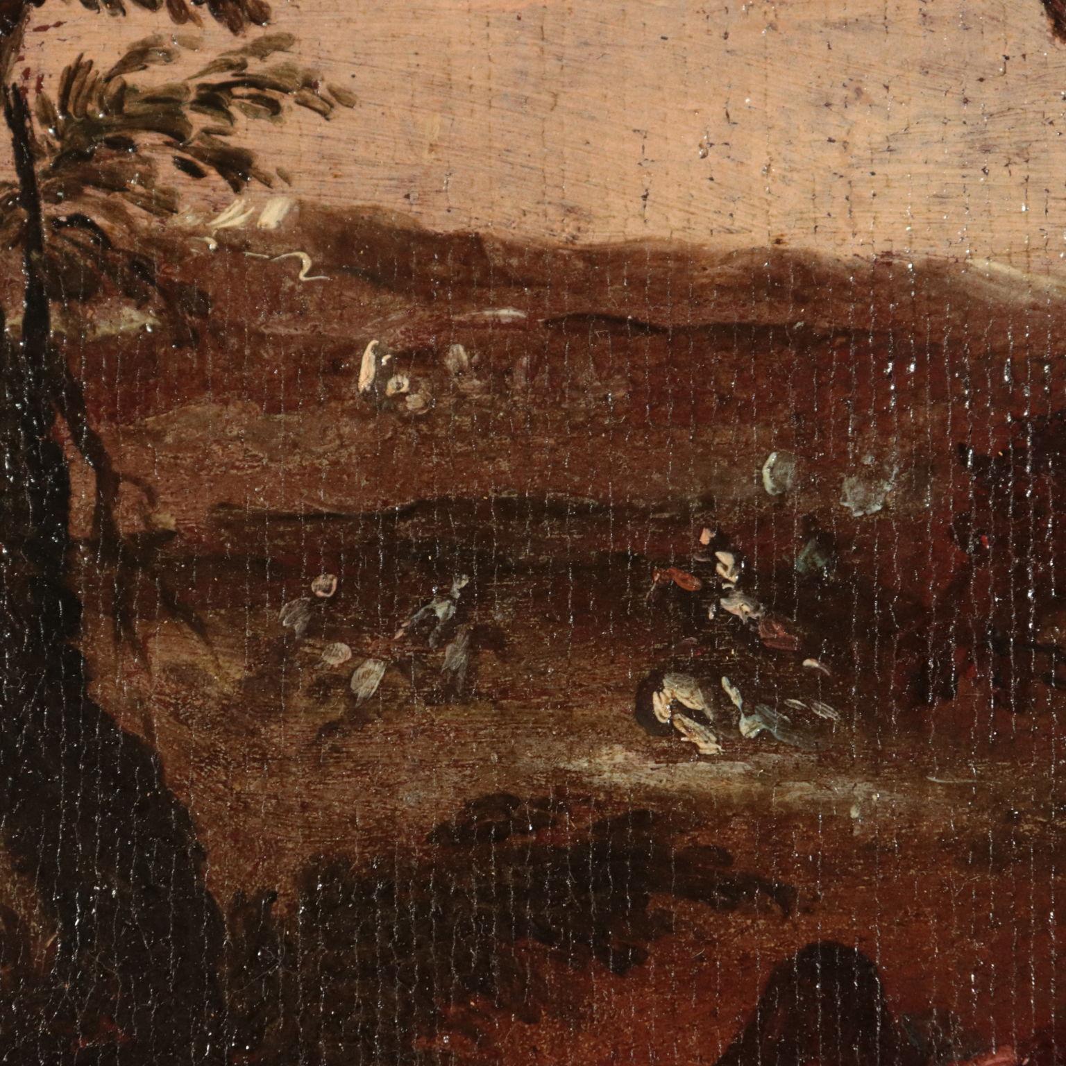 War Scene Oil Painting Late 17th Century 3