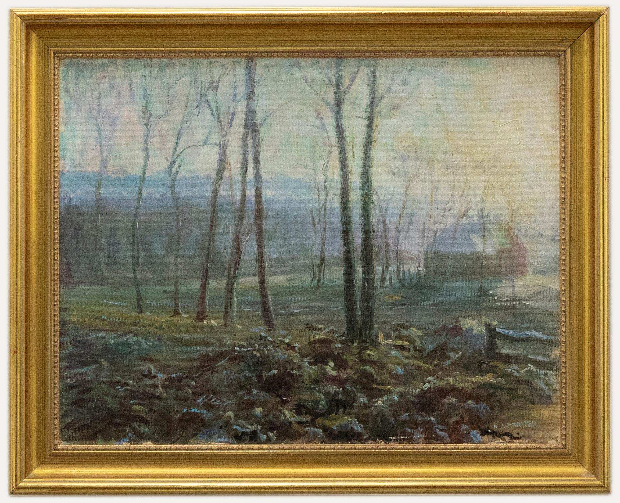 Unknown Landscape Painting - Warner - Framed 20th Century Oil, Winter Sunshine