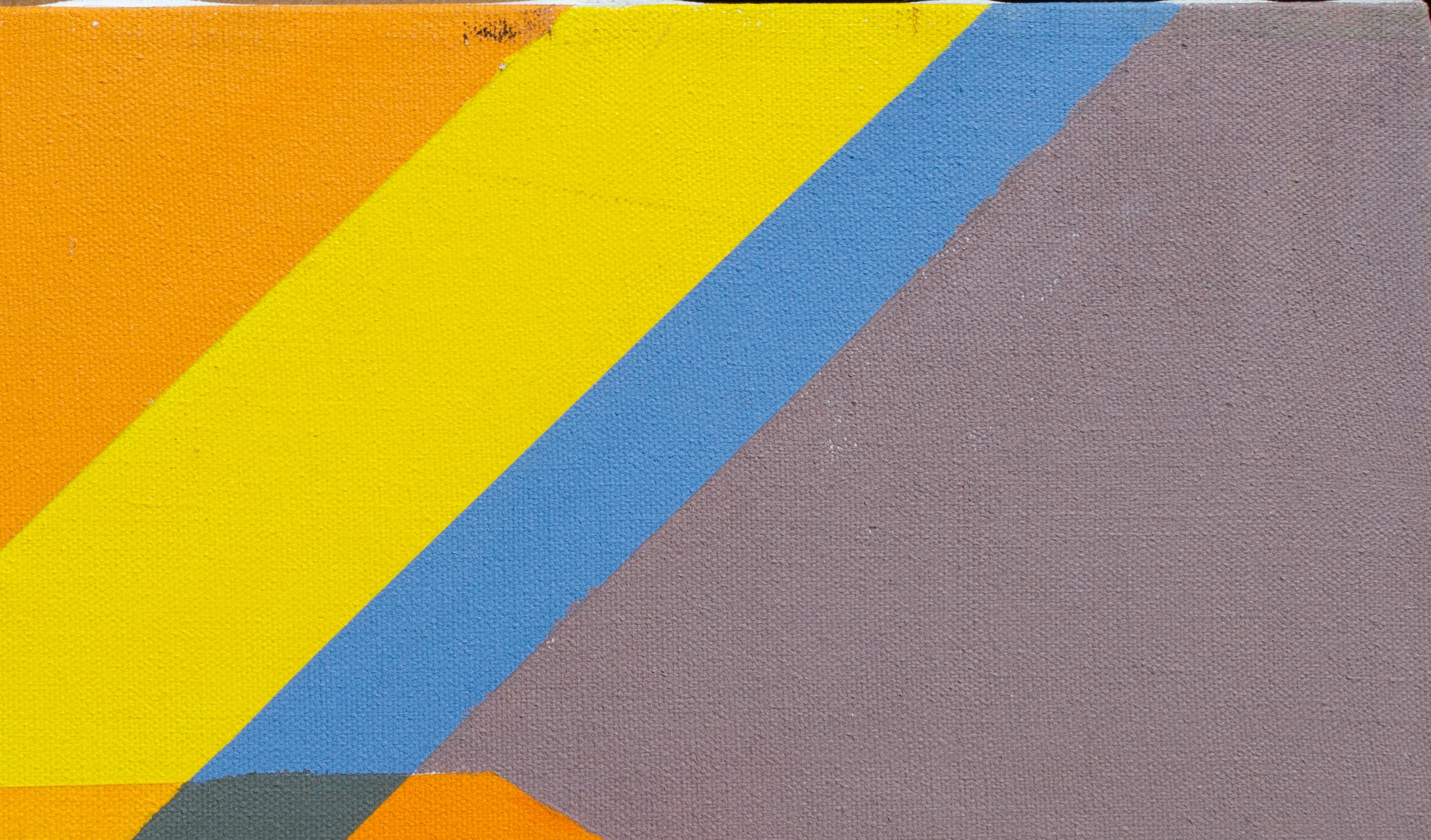 Gemälde im Stil der Washingtoner Farbschule des Mystery-Künstlers (Geometrische Abstraktion), Painting, von Unknown