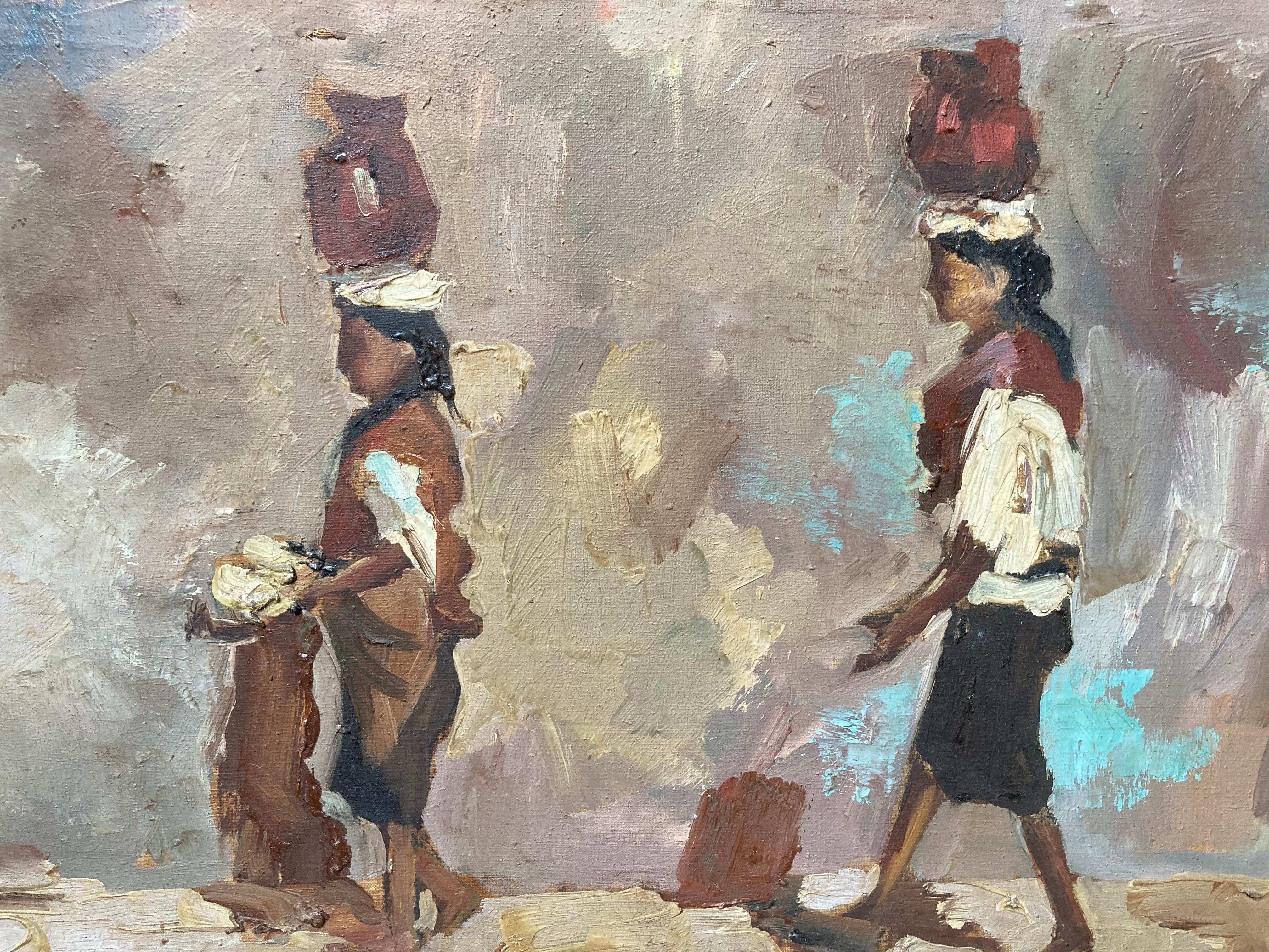Water Carriers - Painting by Unknown