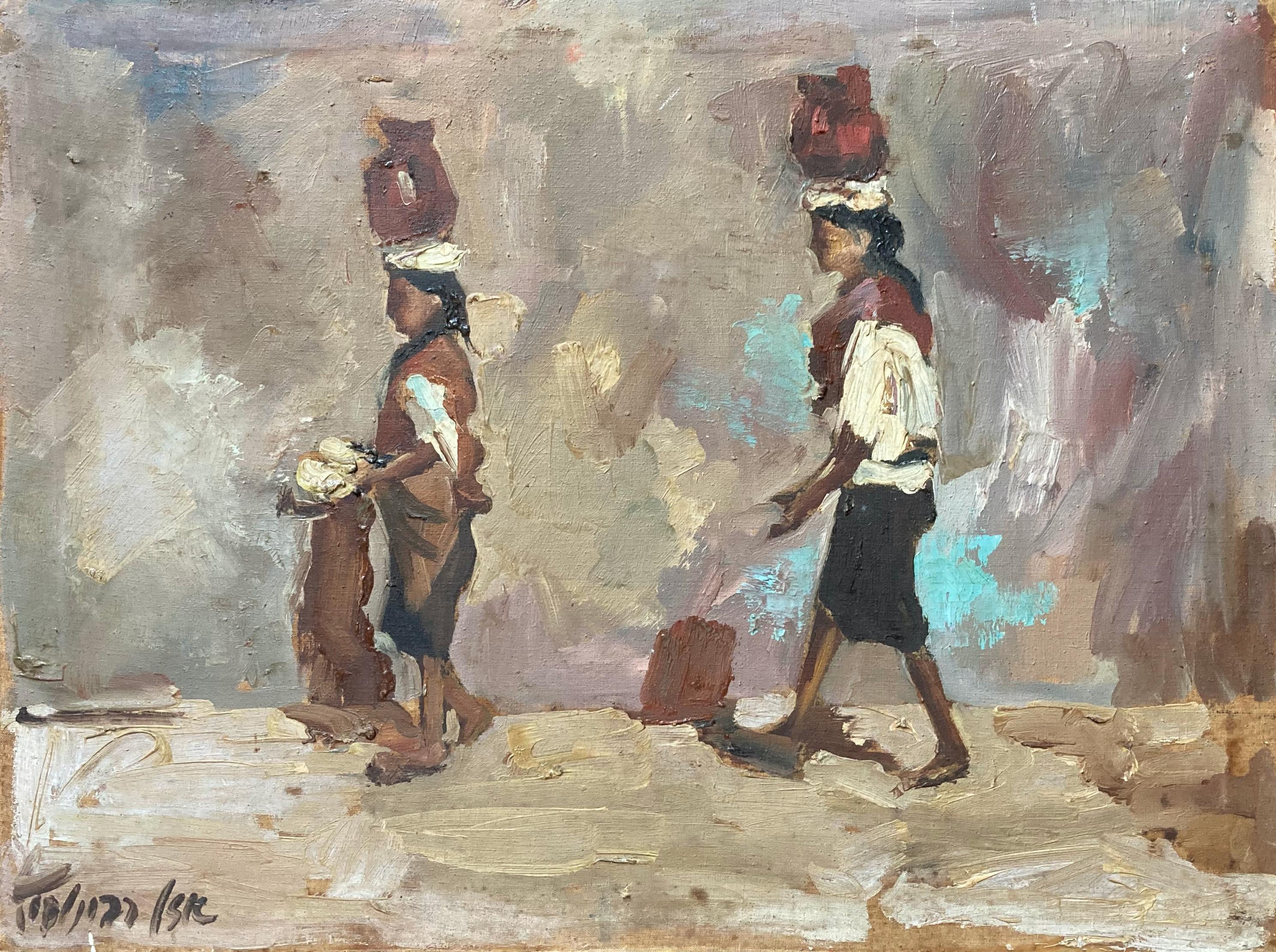 Unknown Landscape Painting - Water Carriers