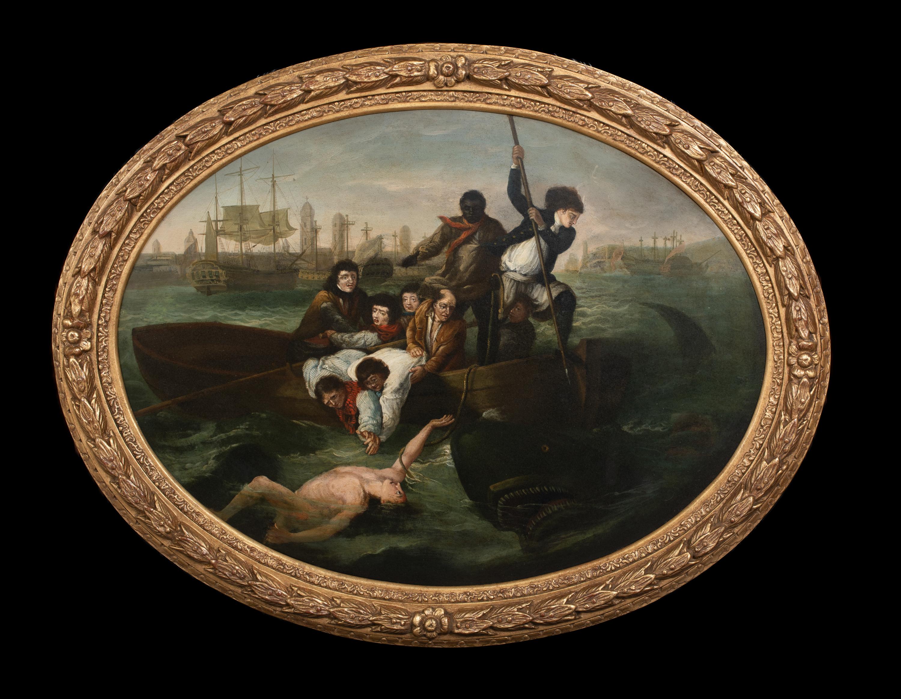 Watson und die Hai, 18. Jahrhundert  JOHN SINGLETON COPLEY (1738-1815) – Painting von Unknown