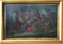 Way of the Cross - VII - Original Oil Painting - 17th Century