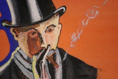 White Owl Cigar Hand-Gouache Painted Advert Sign