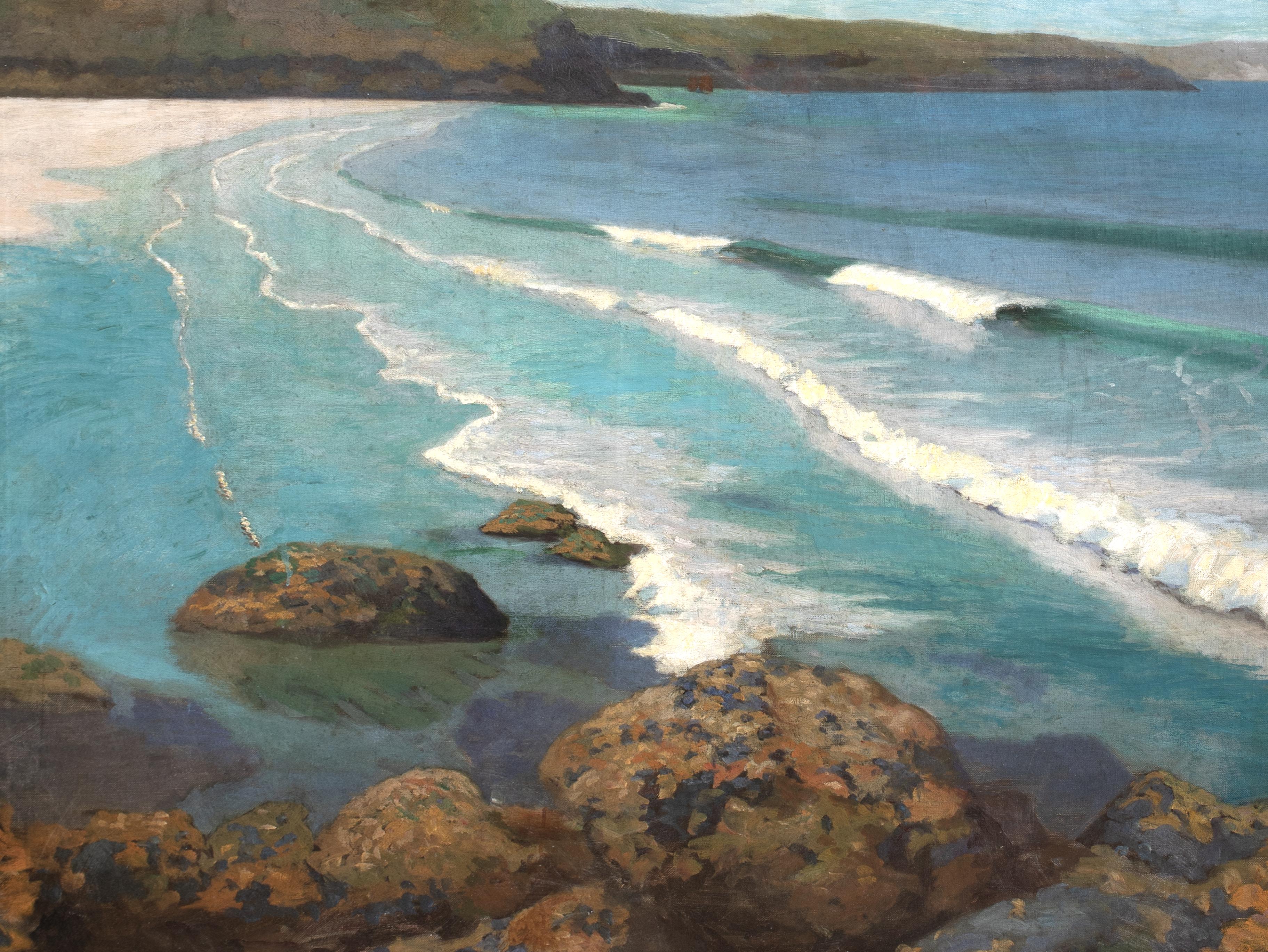 Whitesand Bay, Cornwall, 19. Jahrhundert Archibald James Stuart WORTLEY (1849-1905) im Angebot 1
