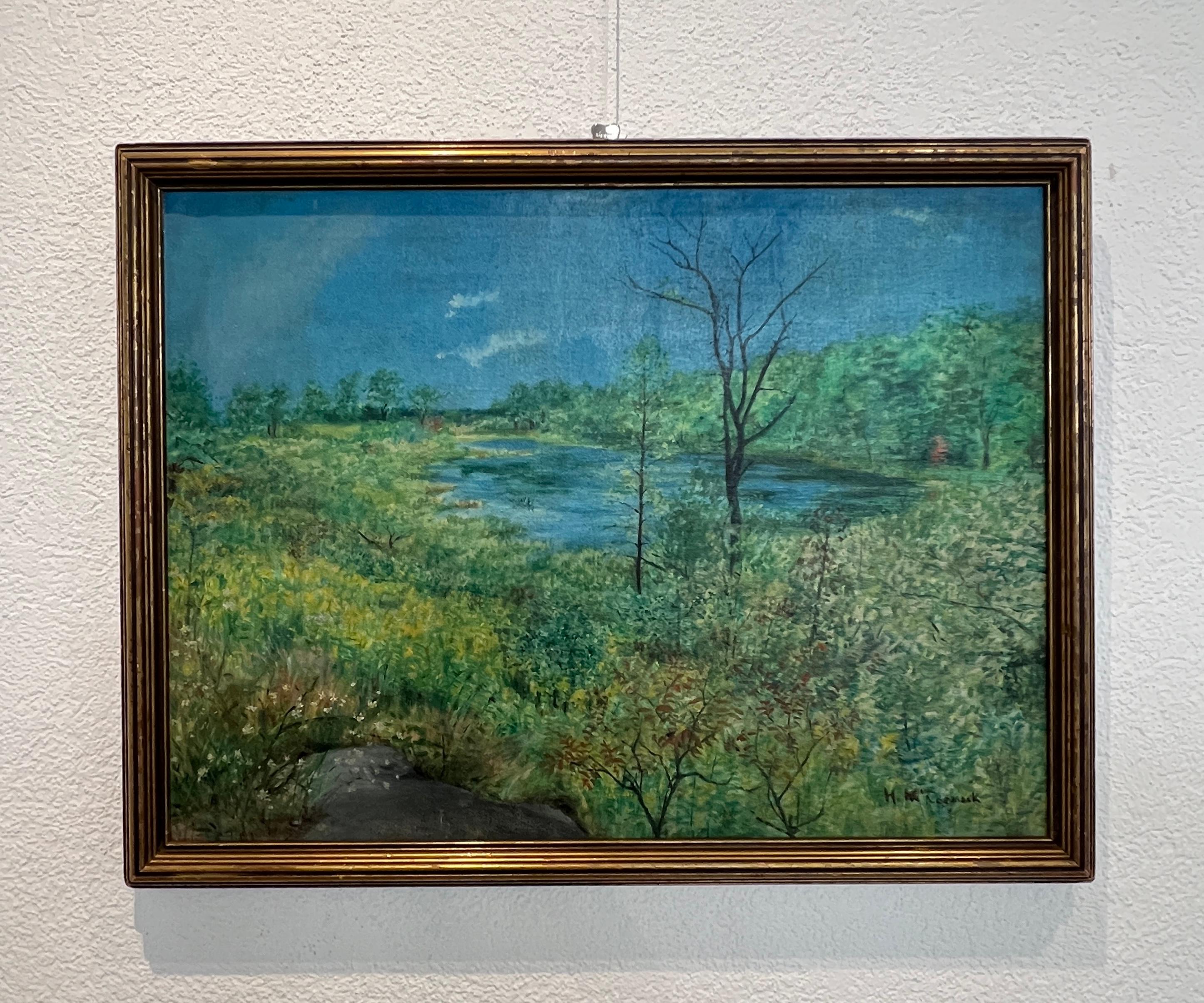 Wilder Teich – Painting von Unknown