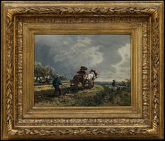Wilhelm Lommen (1838-1895) - Late 19th Century Oil, A Rural Encounter
