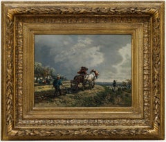 Wilhelm Lommen (1838-1895) - Late 19th Century Oil, A Rural Encounter