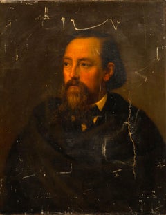 Wilhelm Riedel (1832-1876) - For Restoration 1871 Oil, A Gentleman