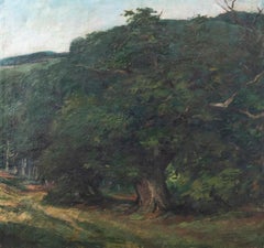 Wilhelm Ritterbach – Ölgemälde, „Der Eichenbaum“, frühes 20. Jahrhundert