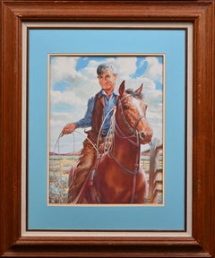 Will Rogers on a Horse, Calendar Illustration
