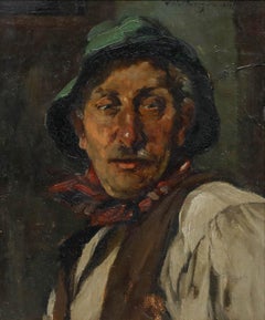 Willi Hans Berger-Willing (1882-1969) - Early 20th Century Oil, Rustic Gentleman