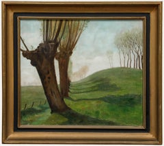 Willi Herrmann (1865-1963) - Mid 20th Century Oil, Trees in the Rolling Hills