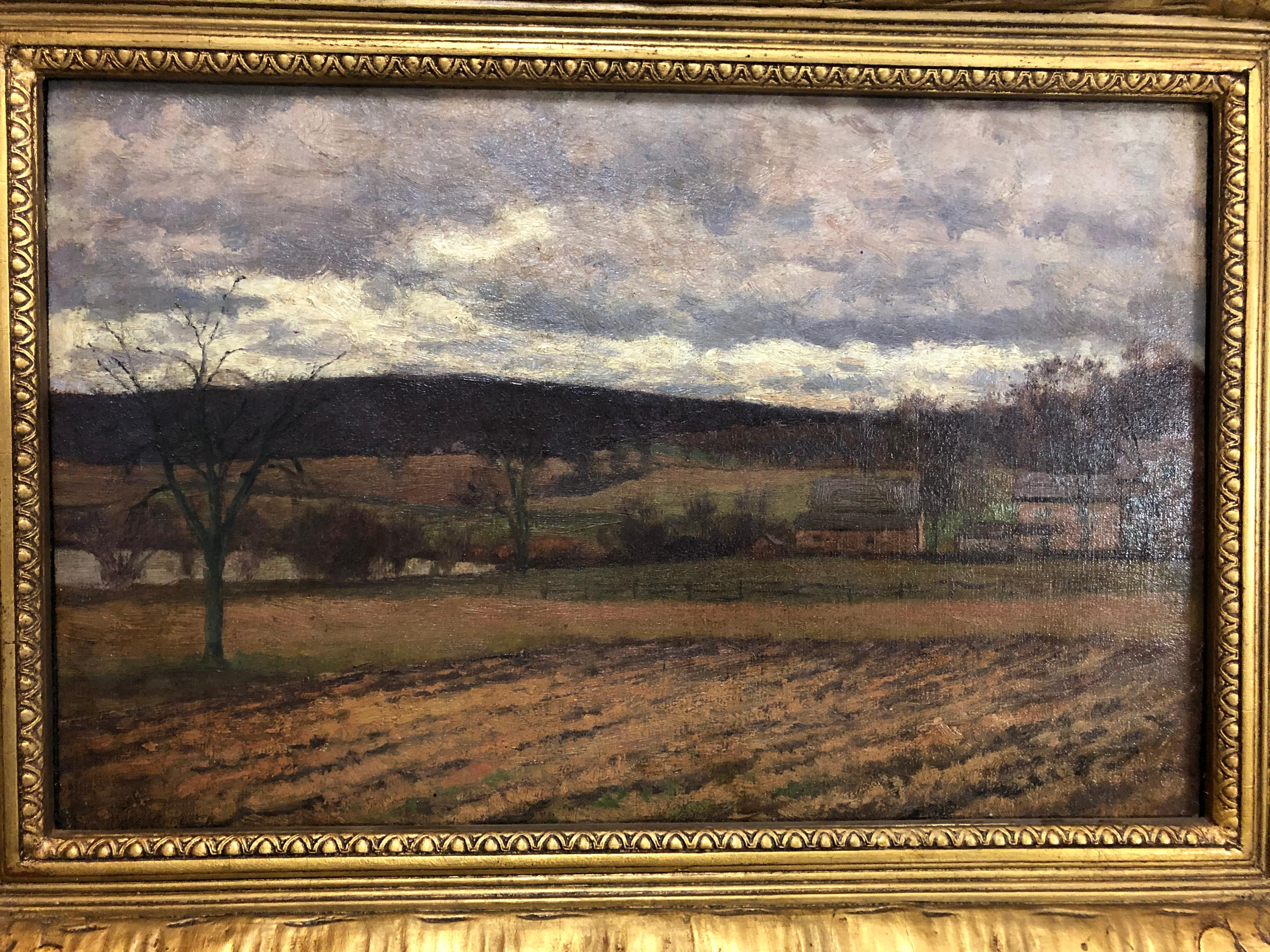 Unknown Landscape Painting - William Crothers Fitler New York Farm