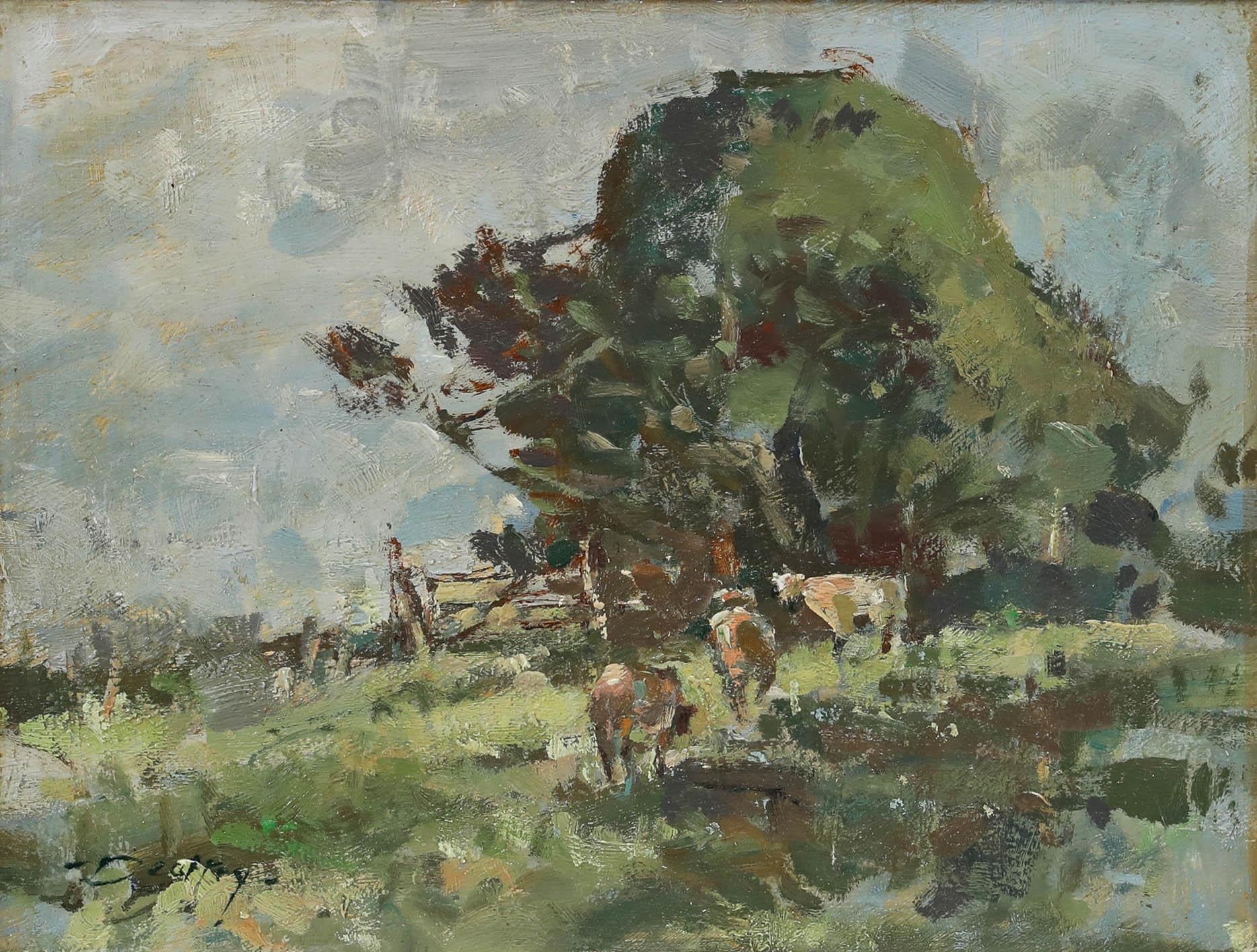 William Dealtry (1915-2007) - Framed 20th Century Oil, Summer Landscape - Painting by Unknown