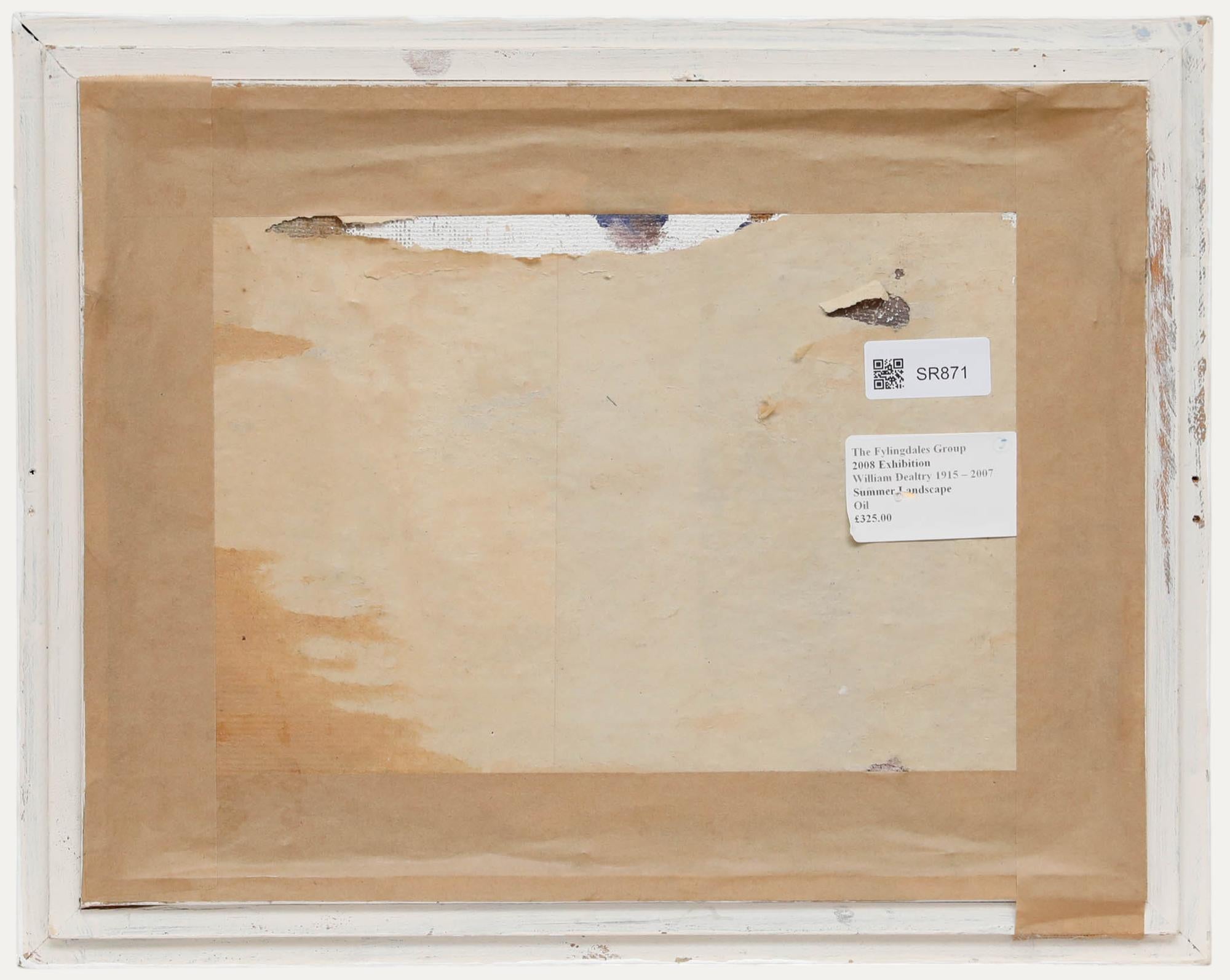 William Dealtry (1915-2007) - Framed 20th Century Oil, Summer Landscape - Gray Landscape Painting by Unknown