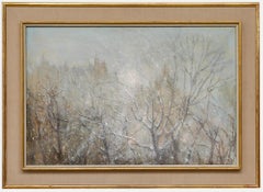 William Edward Ware (1915-1997) - Ölgemälde, Ein Wintersnow-Sturm des 20. Jahrhunderts