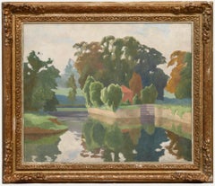 William John Botten Jenkins (1912-1994) - Öl, Reflektionen im Wasser