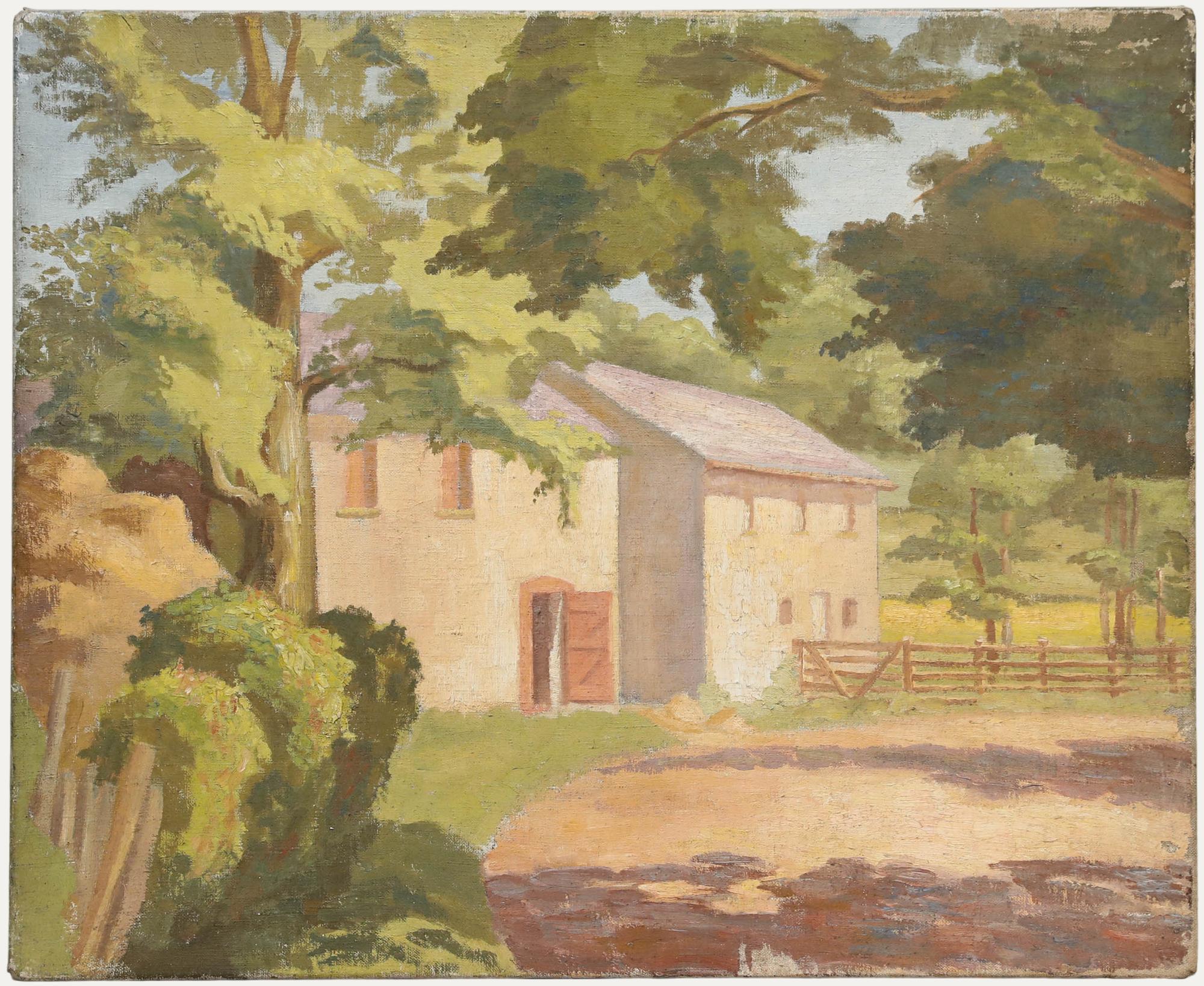 William John Botten Jenkins (1912-1994) - Öl, Das Bauernhaus im Sommer