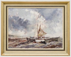 William MacArthur - Framed 20th Century Oil, Beach Craft 1981