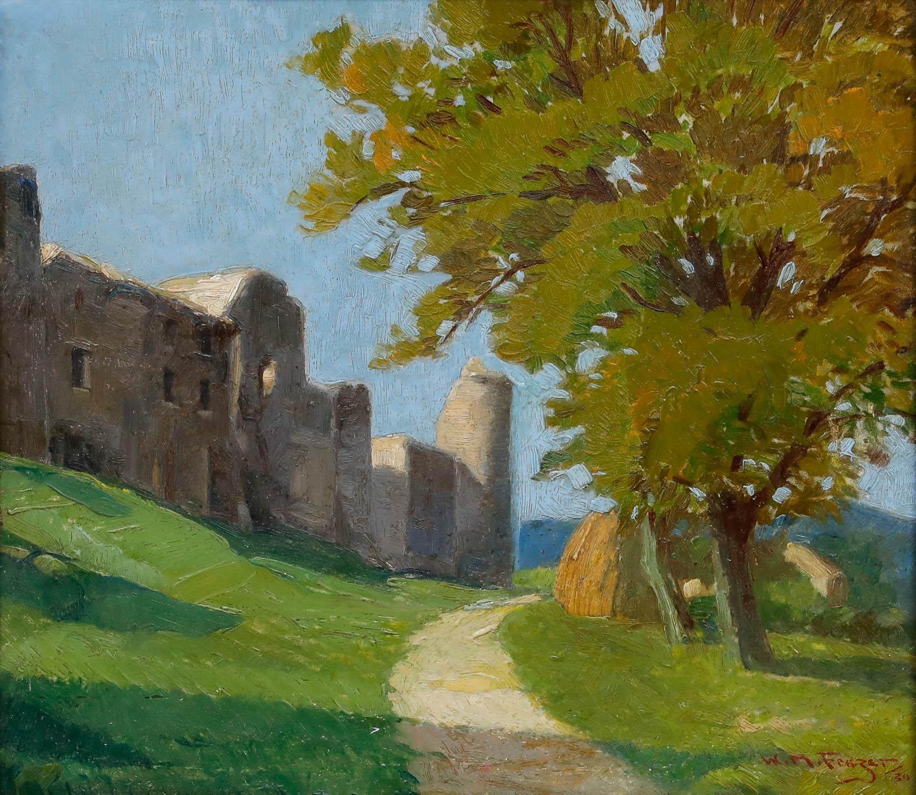 William Miller Frazer RSA (1864-1961) - 1930 Oil, Sunlight on Ruins - Painting by Unknown