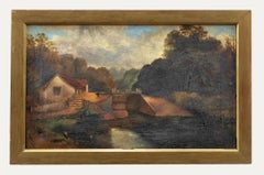 Used   William Nicoll Cresswell (1818-1888) - 1885 Oil, Moving Timber