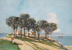 William Renison (1866-1940) - Framed Oil, Cottages by the Coast