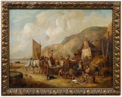 William Shayer II (1811-1892) - 1850 Öl, Fischervolk am Strand