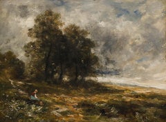 William Stewart MacGeorge (1861-1931) - 19th Century Oil, Windswept Landscape