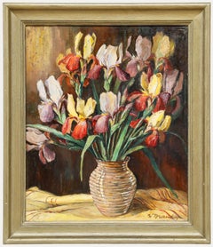 Willy Brandes (1876-1946) - Anfang 20. Jahrhundert Öl, Iris