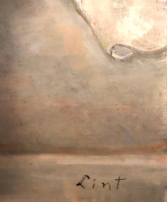 Wine Bottle, Oil on Canvas by Adela Smith Lintelmann