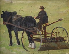 Winifred Wilson (1882-1973) - Framed Oil, Cultivating the Land