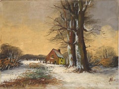 Winter on the Farm - Plein Air Landscape