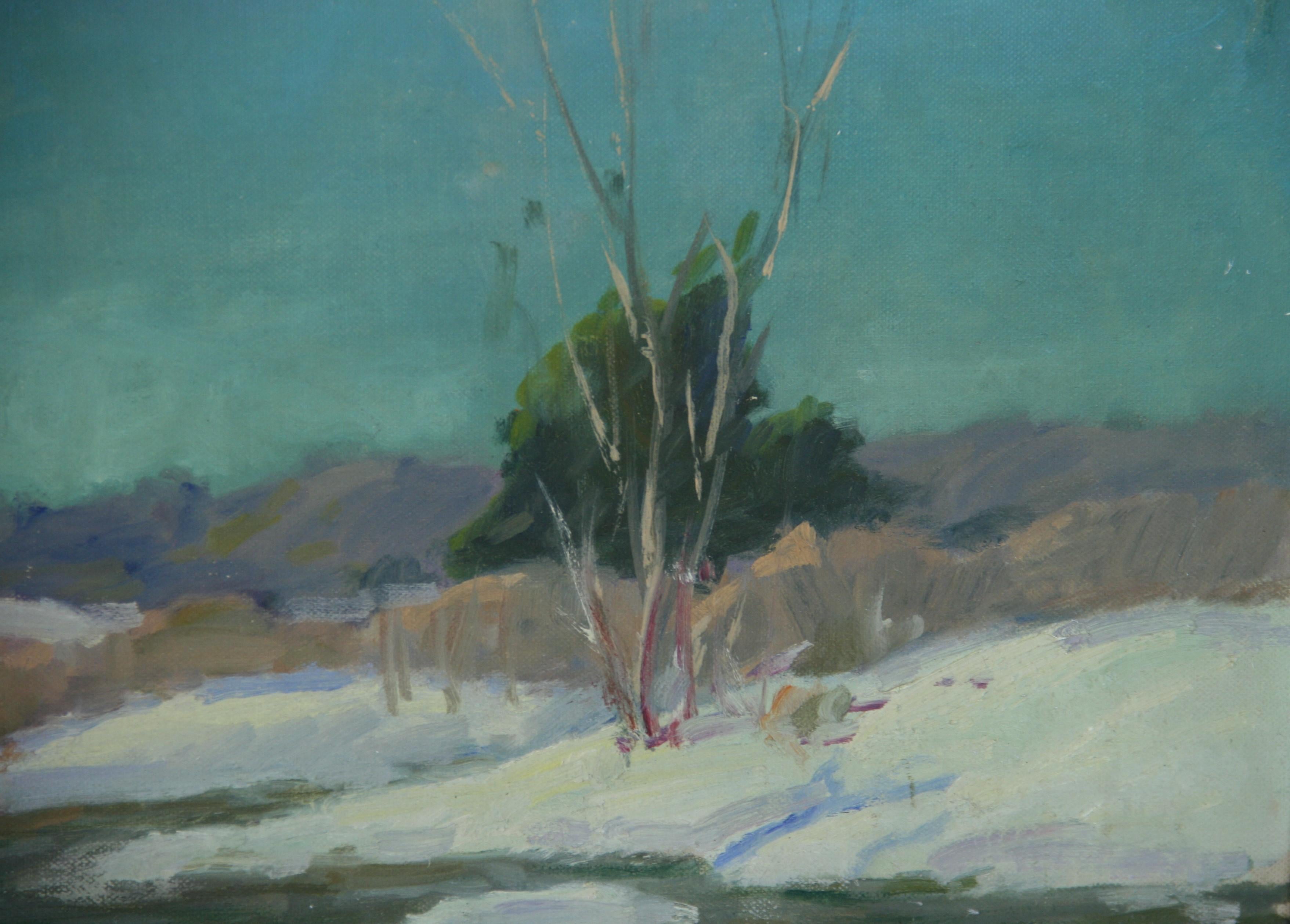 5124 Impressionist landscape oil painting by Leona Kock