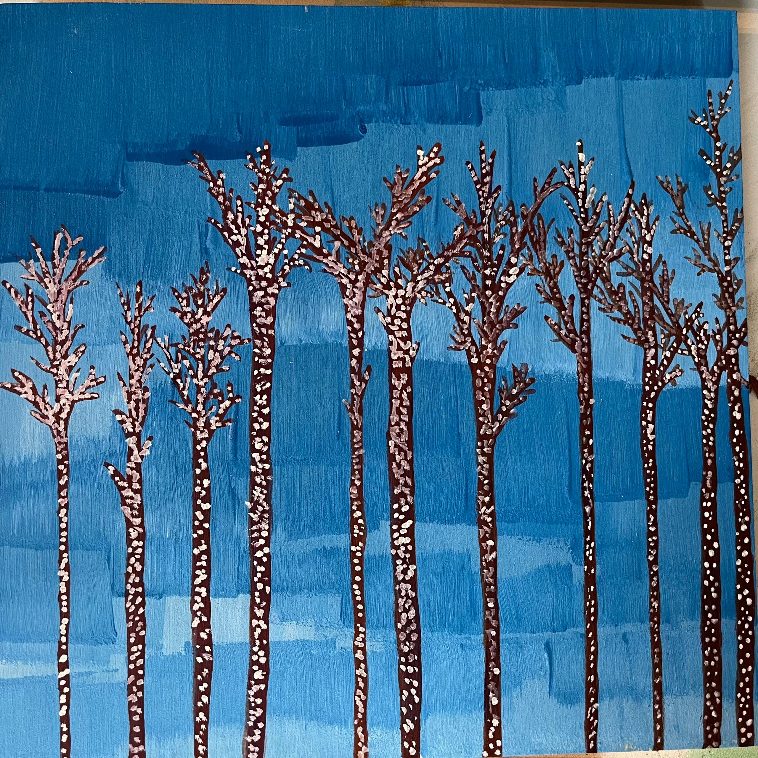 Winter Tree II - Painting by Unknown