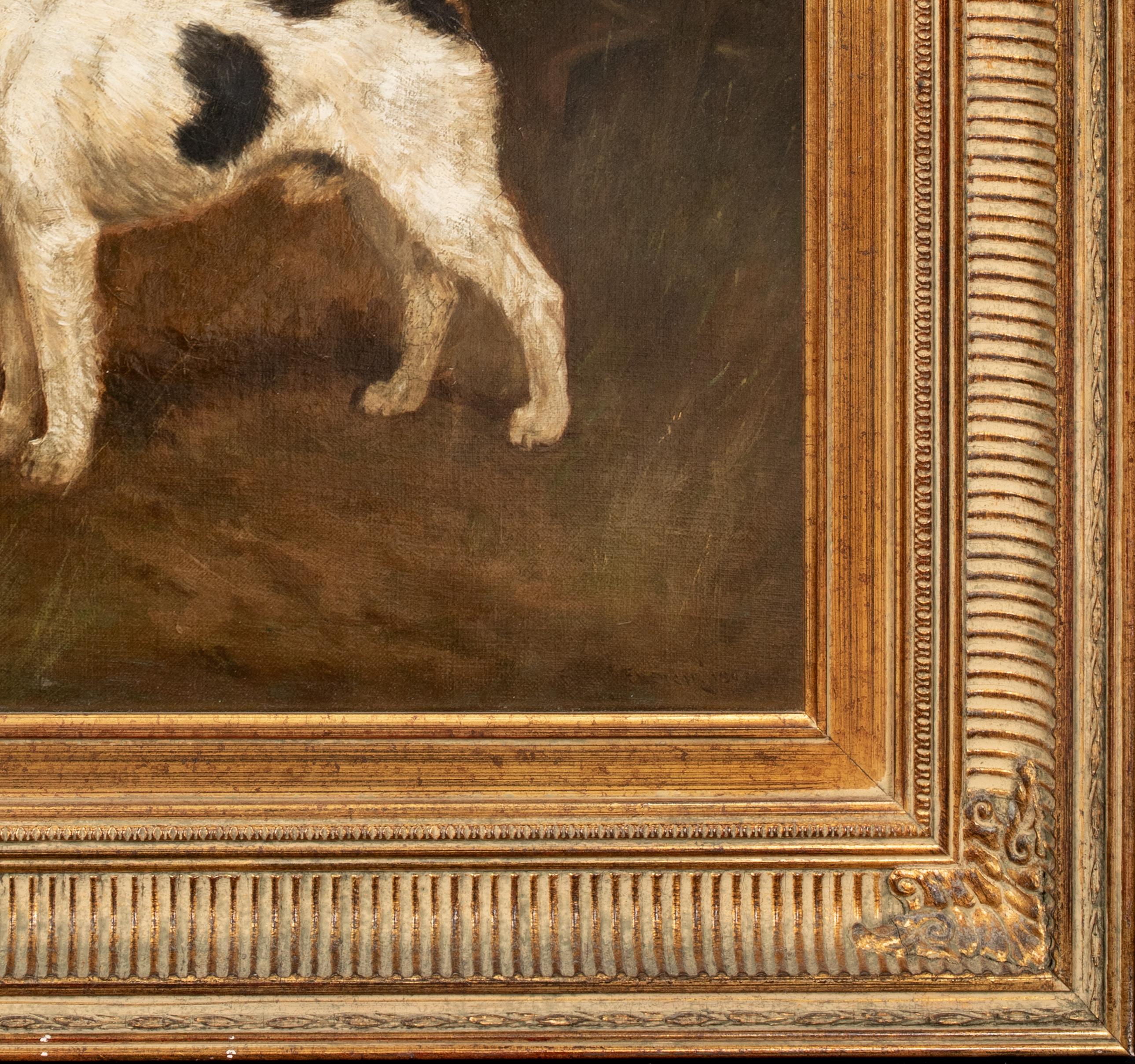 Wire Fox Terrier Dog, 19th Century   by FREDERICK FRENCH (1860-1916) For Sale 10