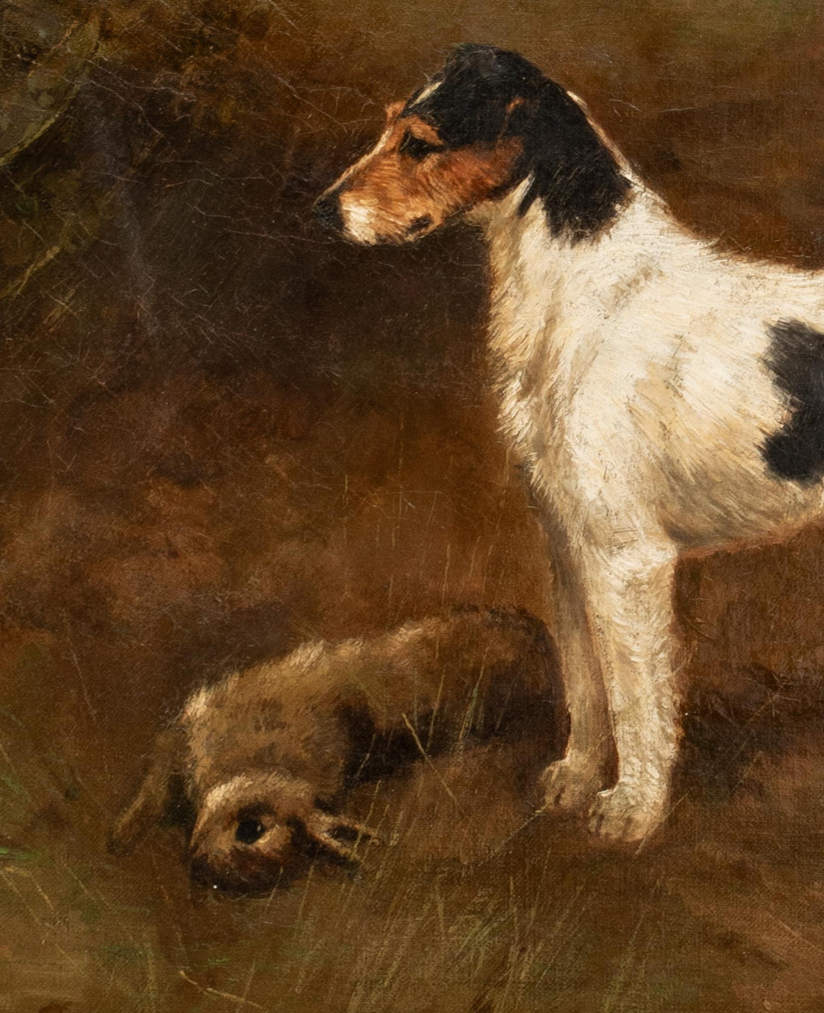 Wire Fox Terrier Dog, 19th Century   by FREDERICK FRENCH (1860-1916) For Sale 12