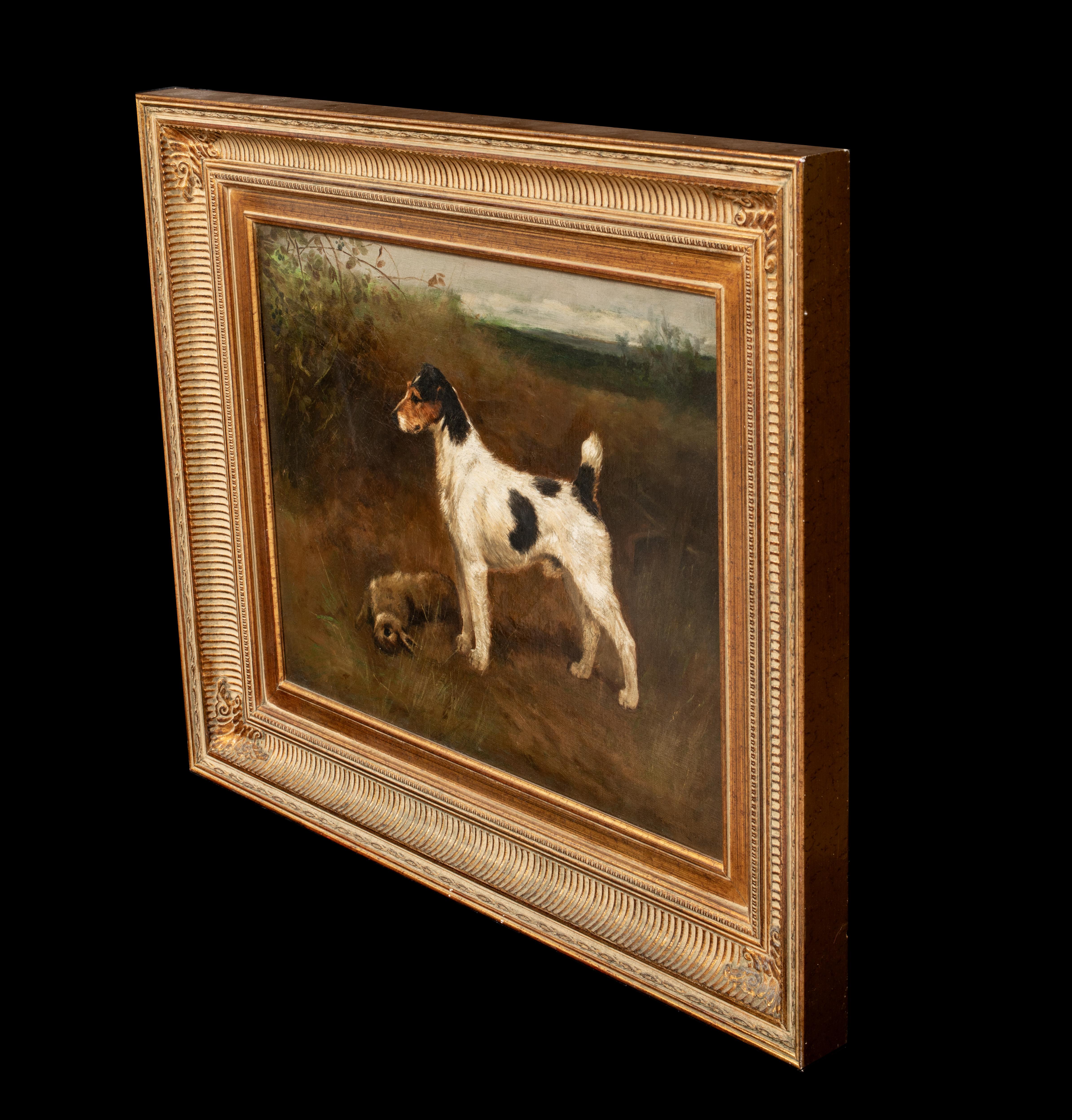 Wire Fox Terrier Dog, 19th Century   by FREDERICK FRENCH (1860-1916) For Sale 14